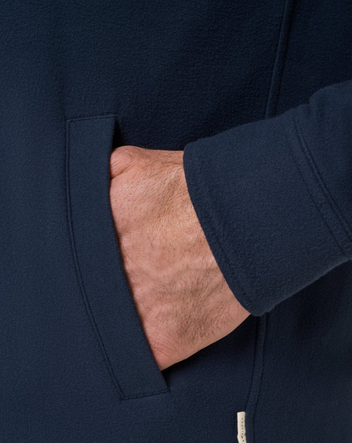 TravisMathew | Peak Fleece Shirt Jacket | Total Eclipse Navy