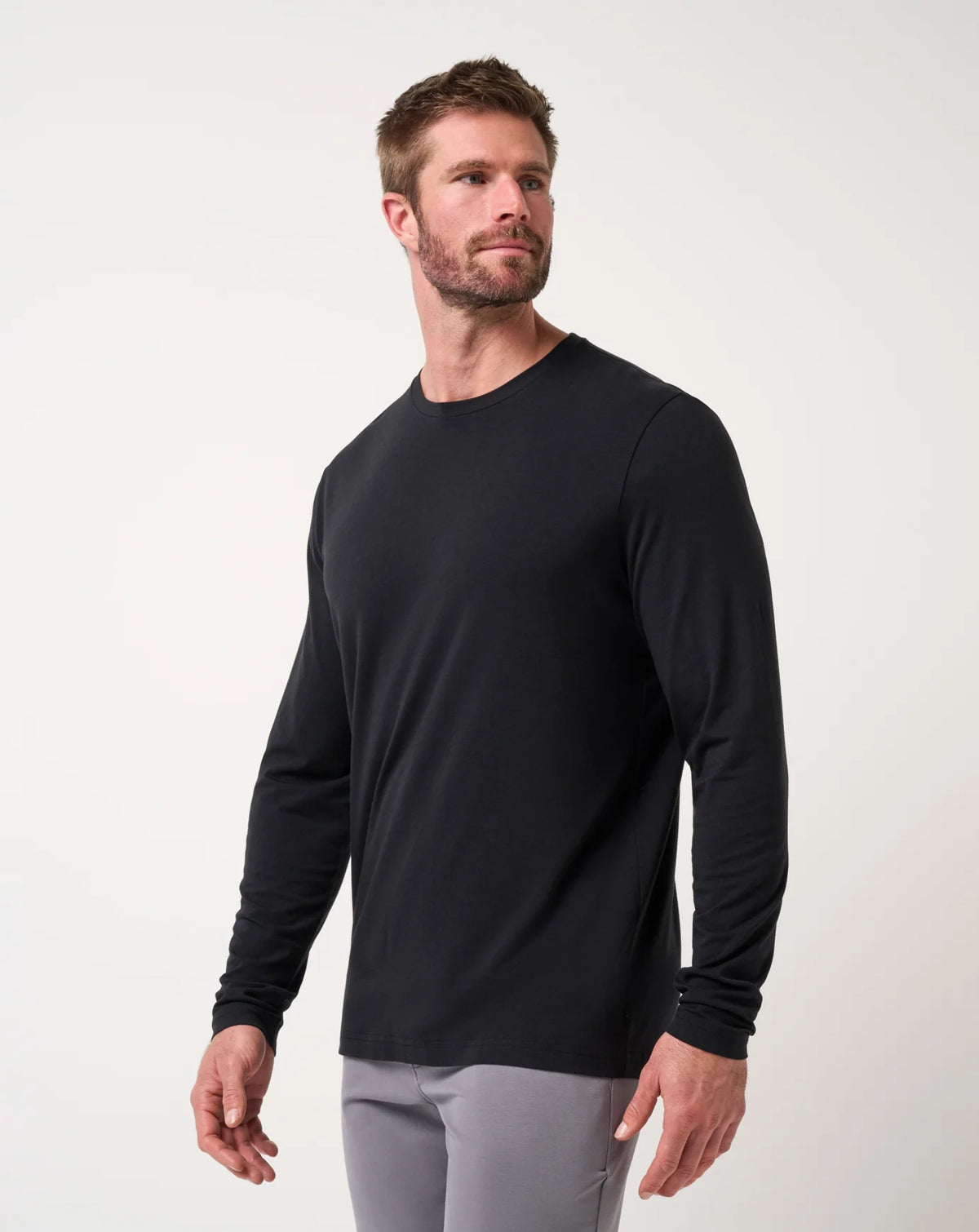 The Point Clothing Lounge | TravisMathew | Cloud Crew Long Sleeve | Black