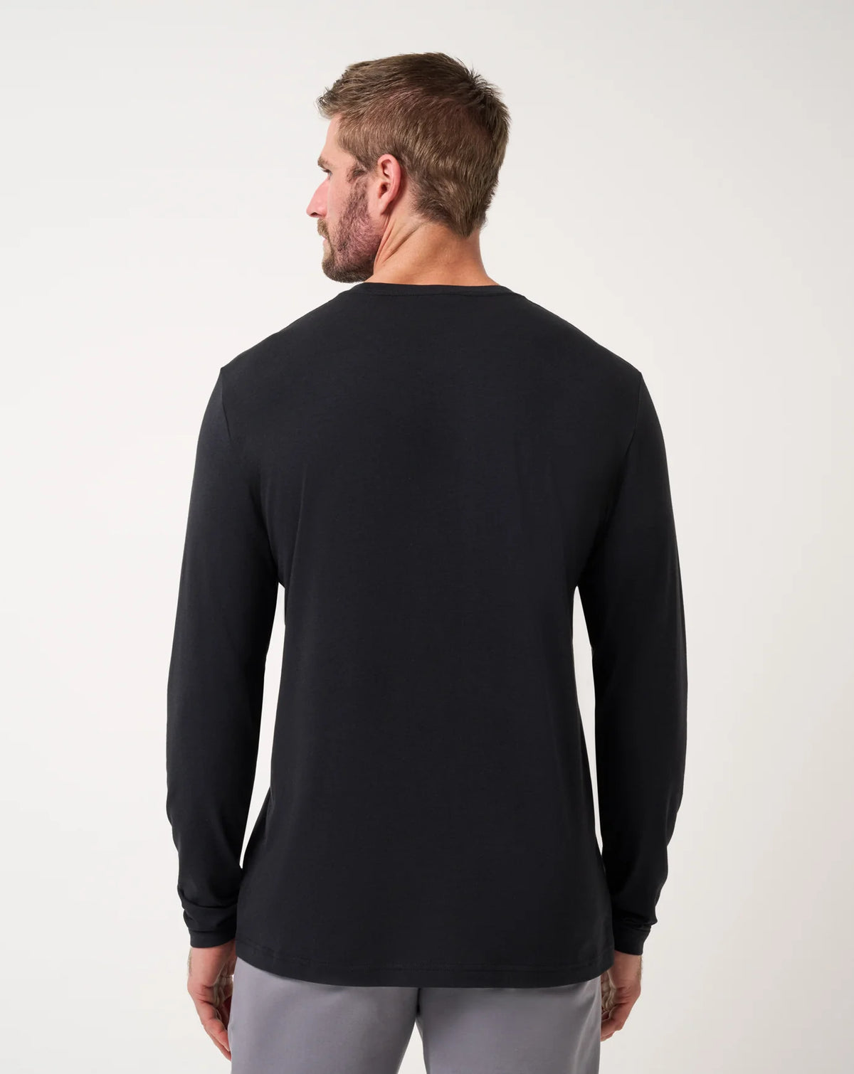 The Point Clothing Lounge | TravisMathew | Cloud Crew Long Sleeve | Black