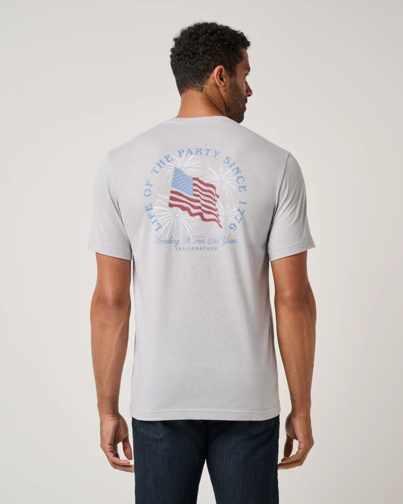TravisMathew |  Big Two Five Graphic Tee |  Gray