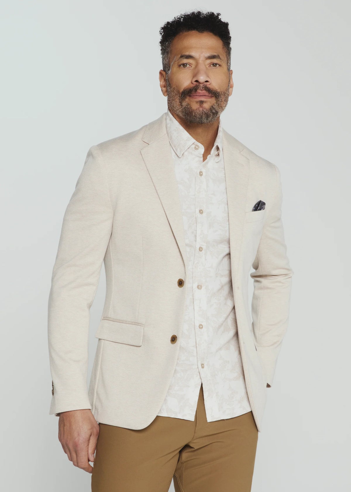 7Diamonds | Sutton Stretch Blazer | Tan Beige