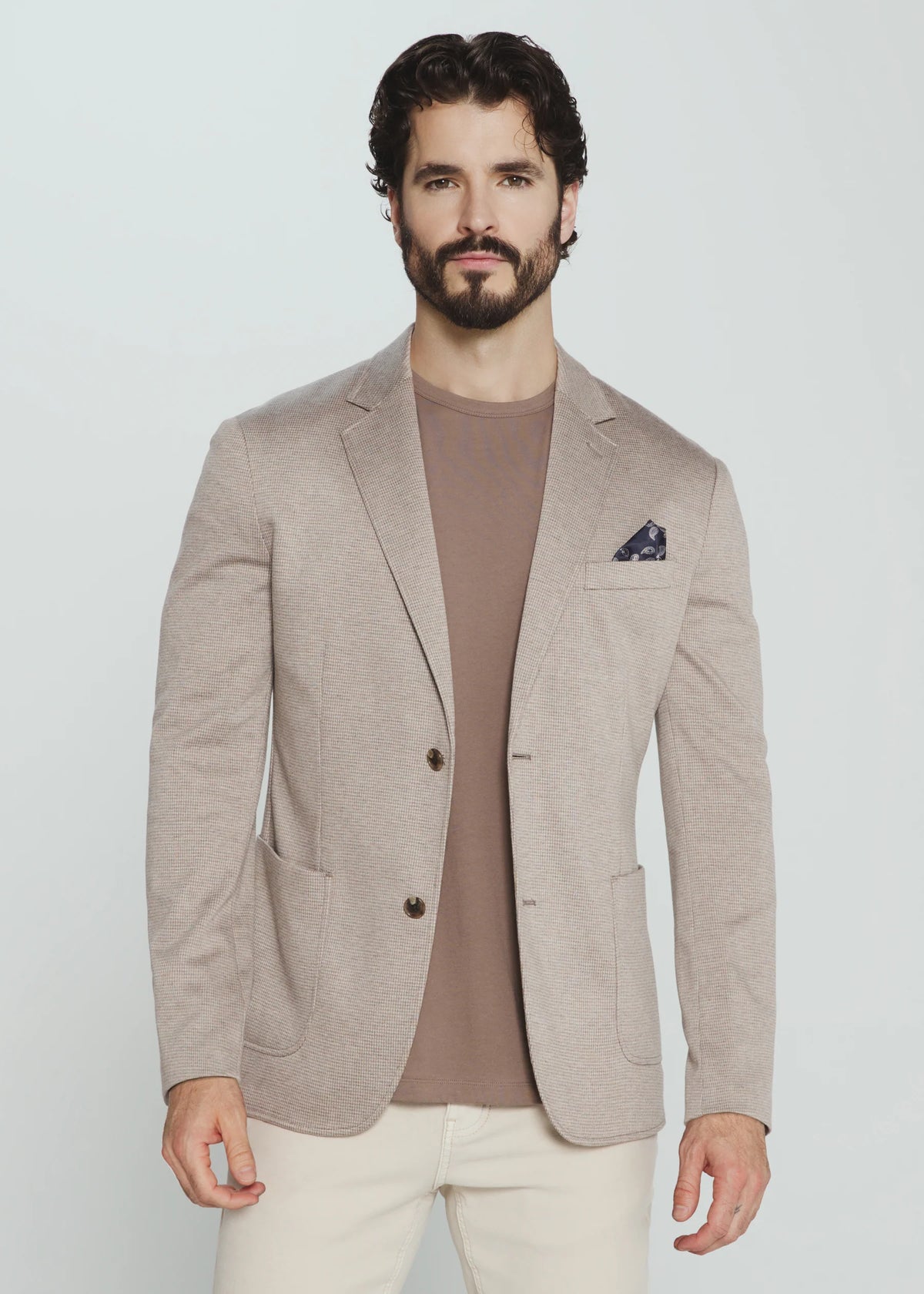 7Diamonds Lafayette Stretch Blazer Taupe Brown