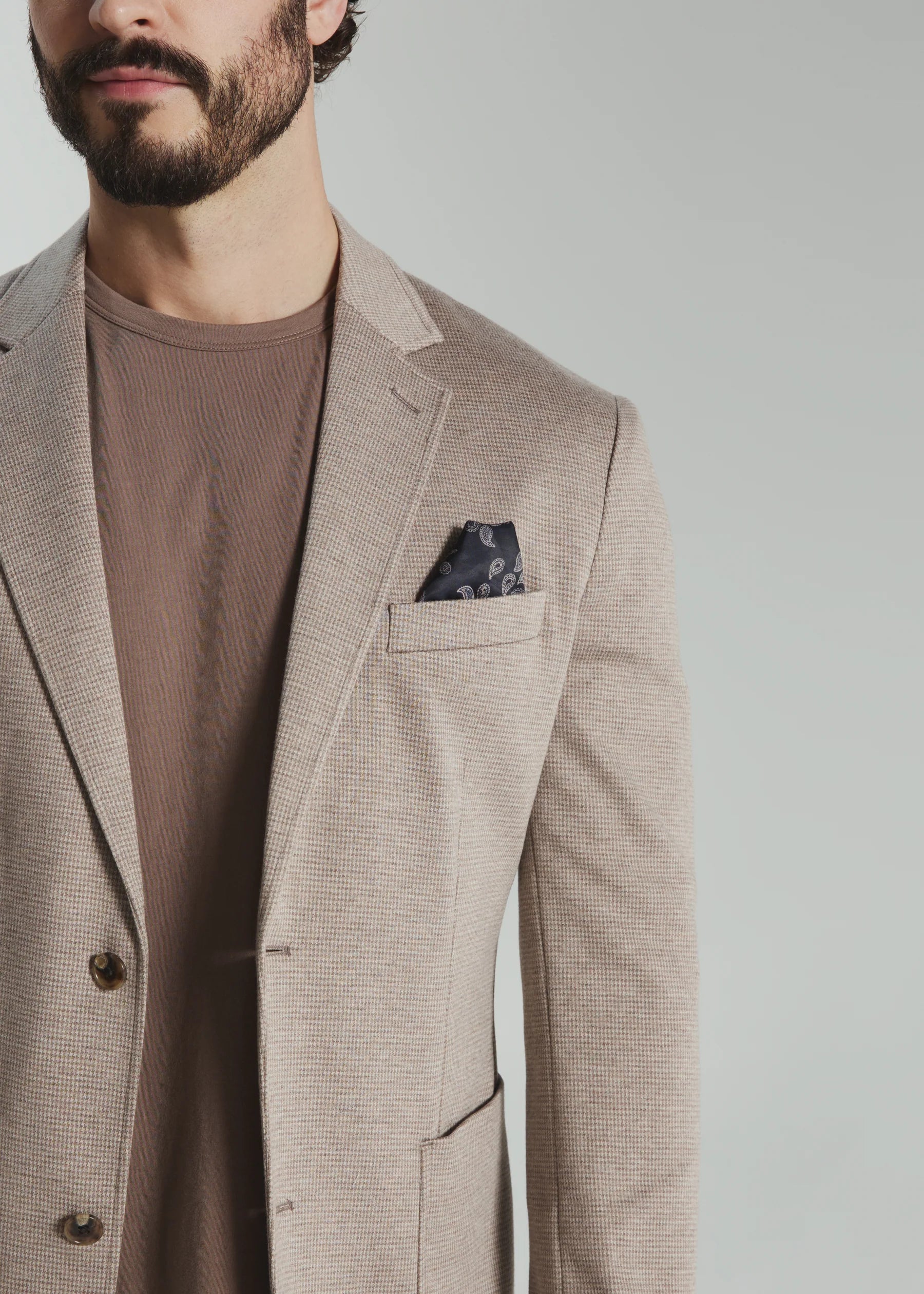 7Diamonds Lafayette Stretch Blazer Taupe Brown