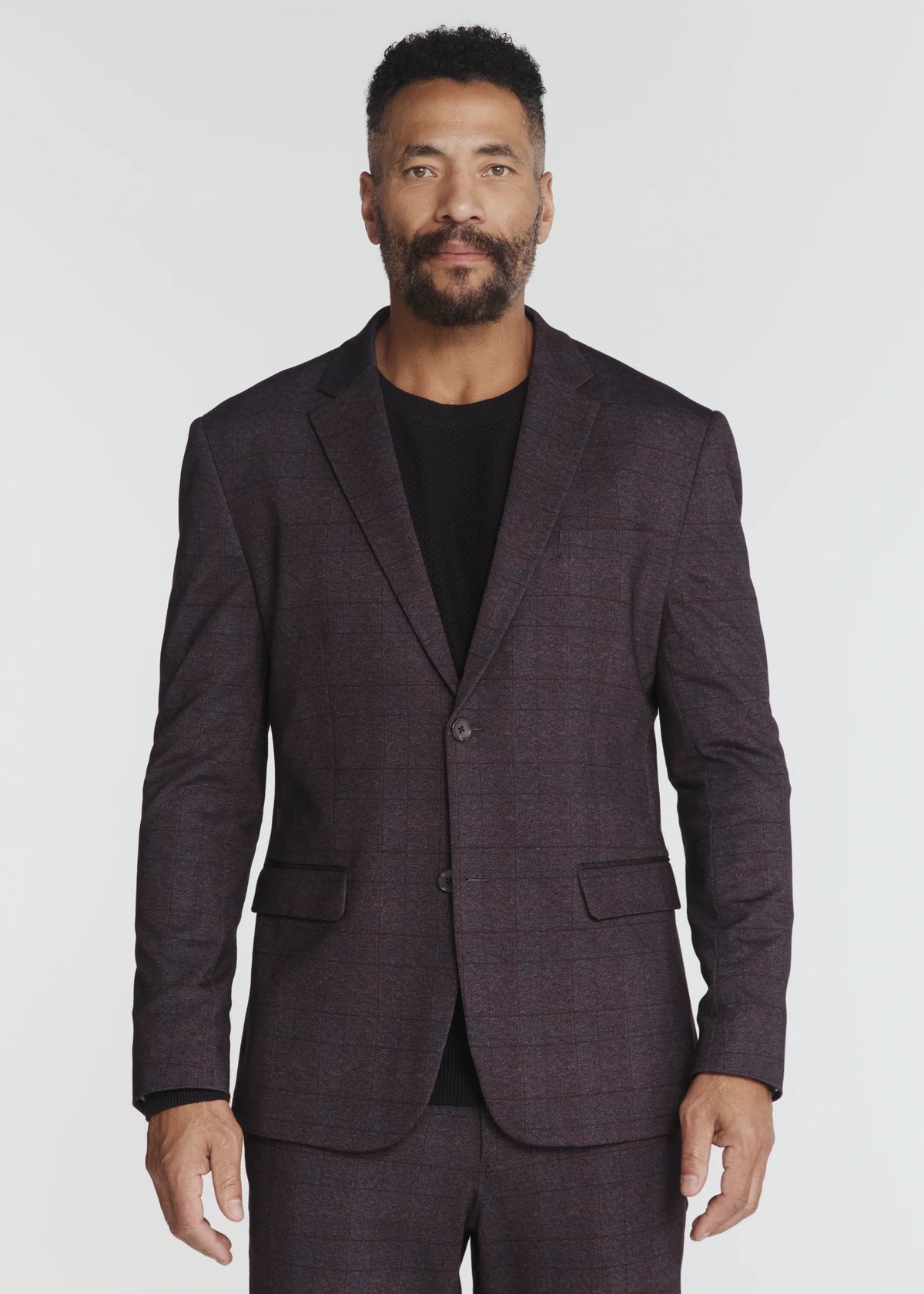 7Diamonds | Alford Stretch Blazer | Dusty Mauve Maroon