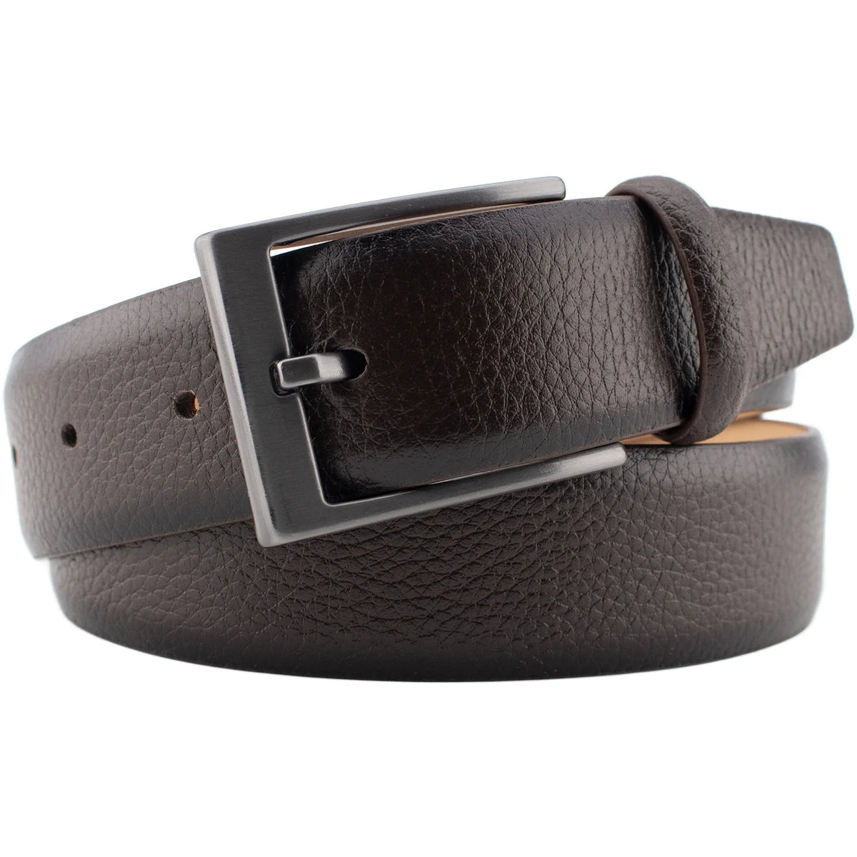 DIBI | Pebble Leather Belt | Brown