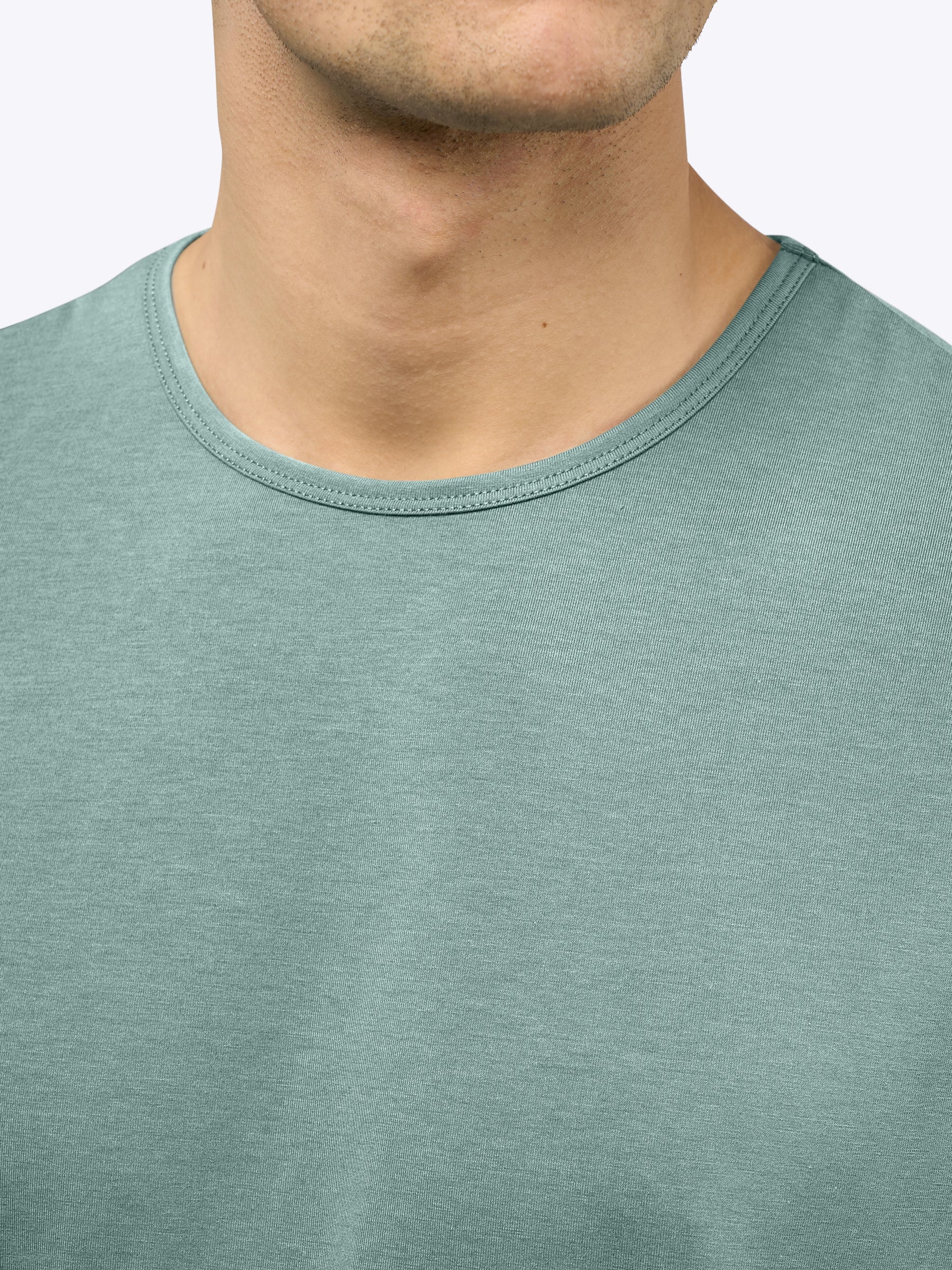 Cuts |  AO Curve-Hem Tee Stormy Sea | Green