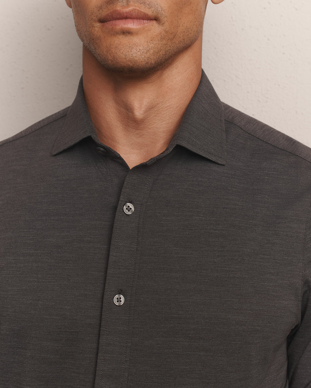 Rhone | Commuter® Shirt Semi-Spread Collar | Oxford Brown