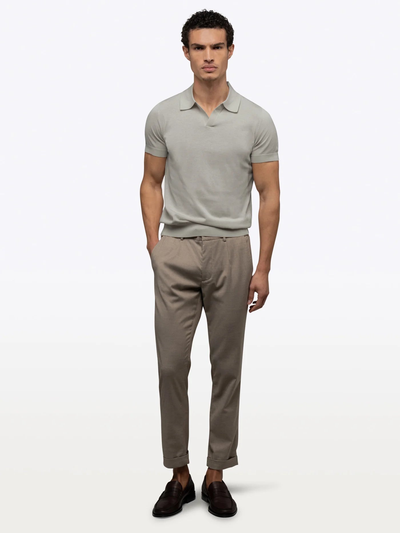CUTS | Riviera Knit Polo Morning Dove | Gray