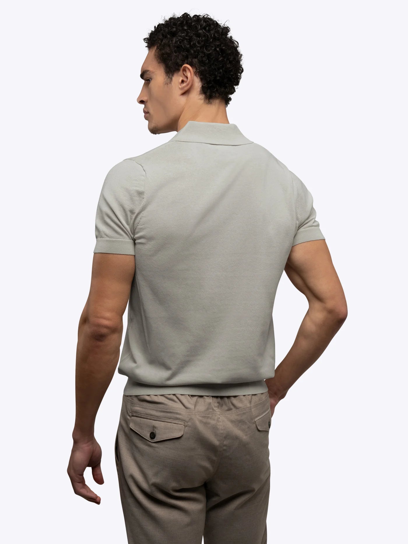 CUTS | Riviera Knit Polo Morning Dove | Gray
