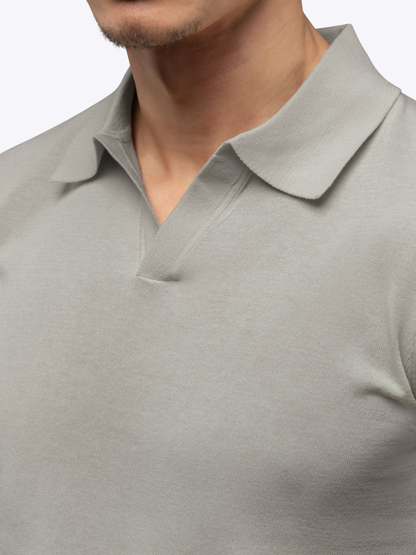 CUTS | Riviera Knit Polo Morning Dove | Gray