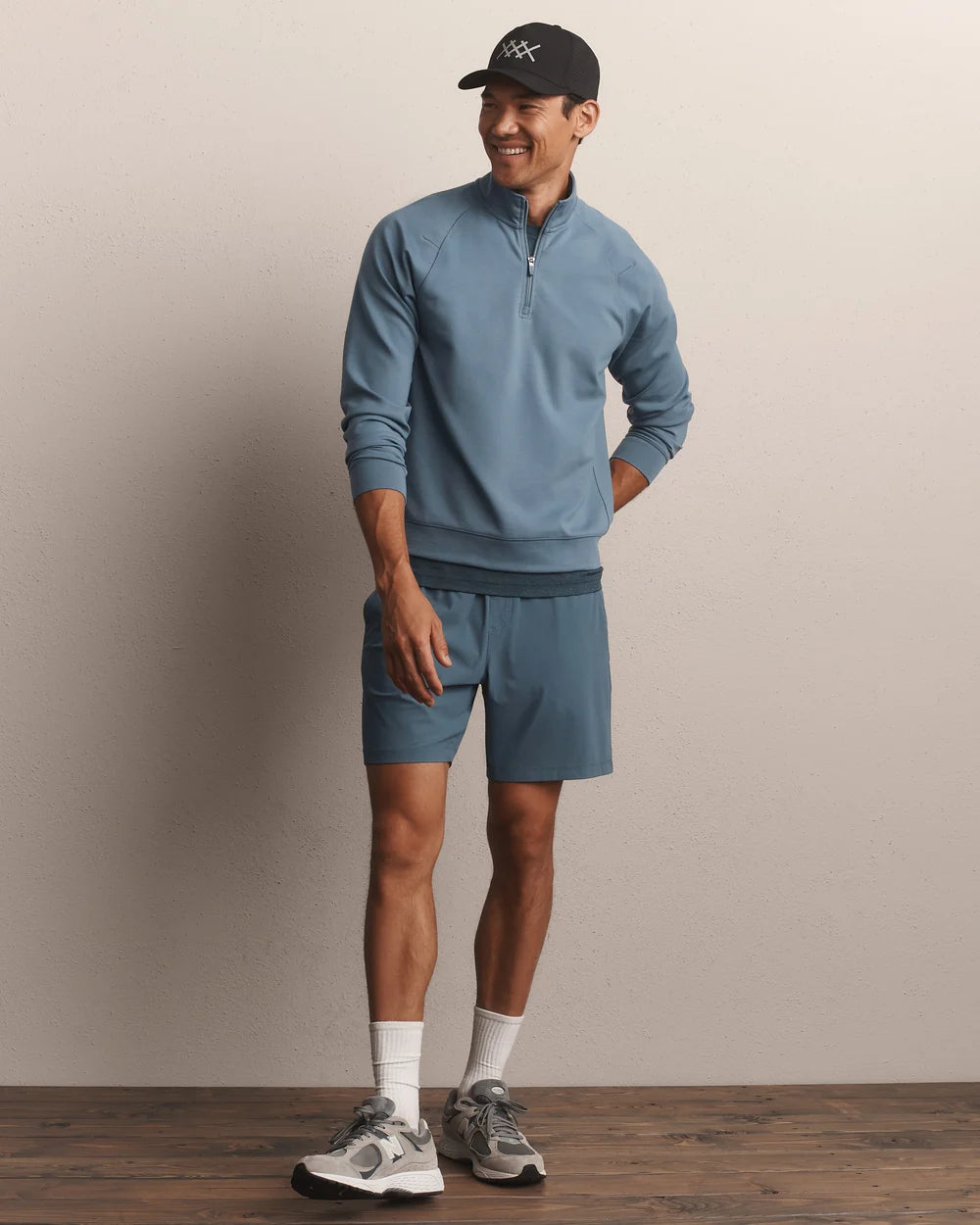 Rhone | DreamState 1/4 Zip | Shadow Blue