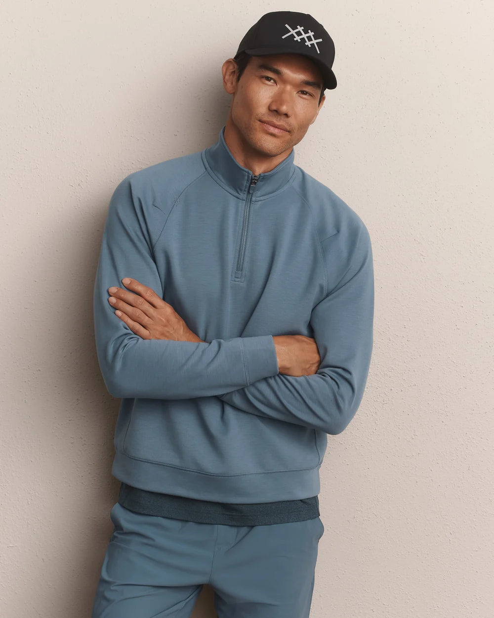 Rhone | DreamState 1/4 Zip | Shadow Blue