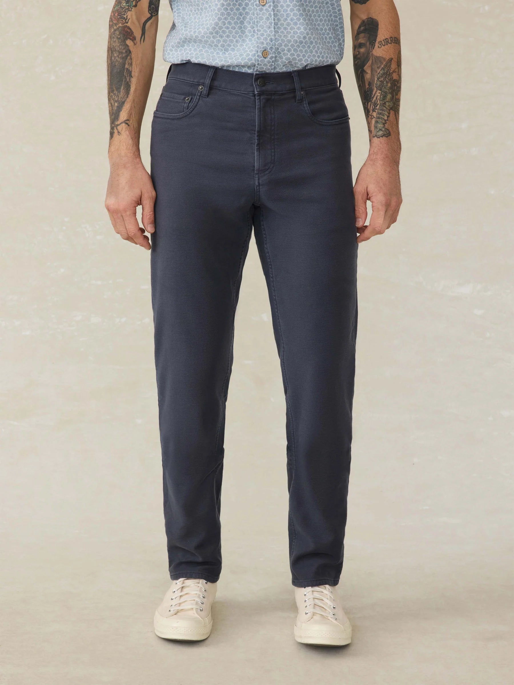 Stretch Terry 5-Pocket Pant