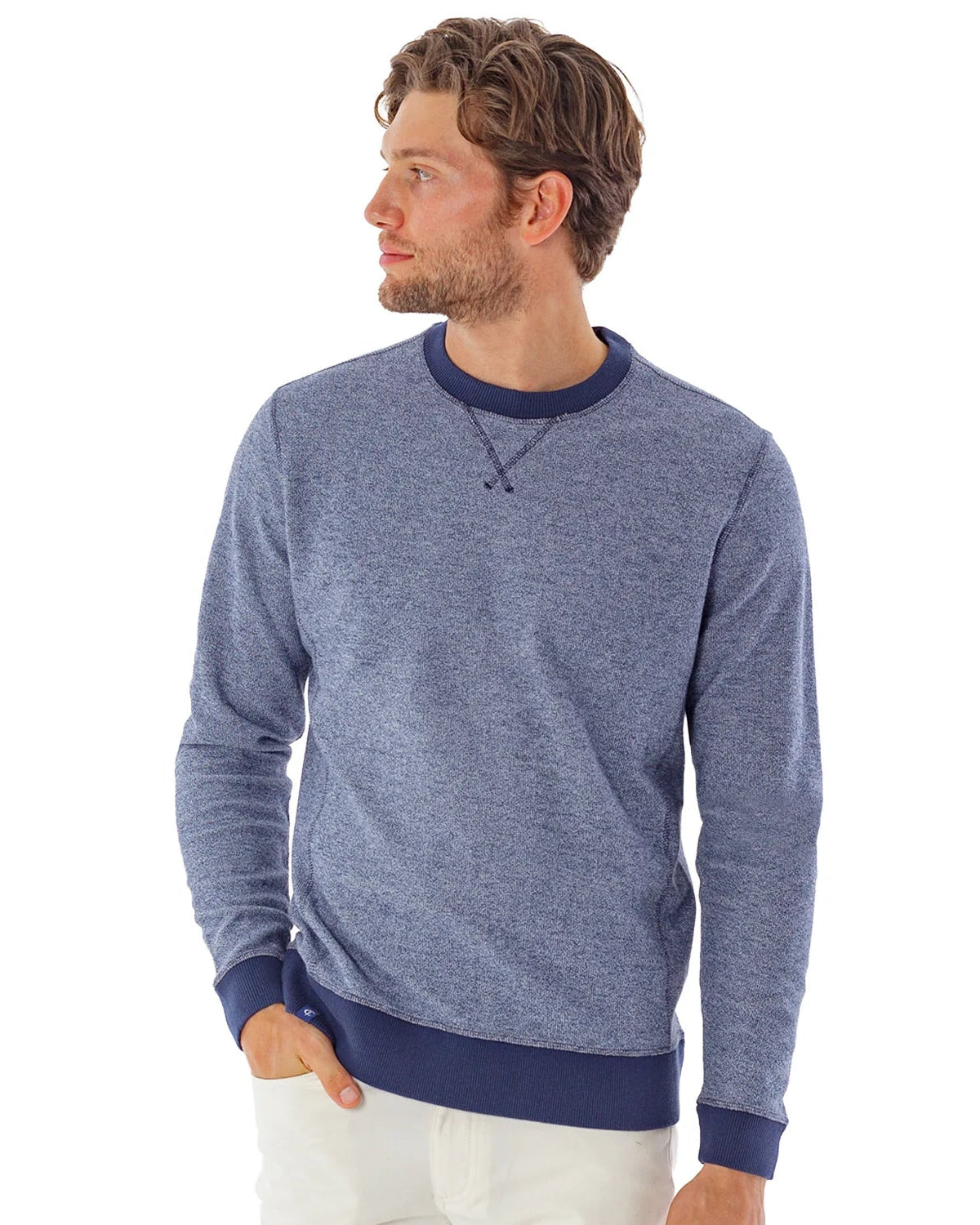 Criquet | French Terry Crewneck Sweatshirt | Dusty Blue