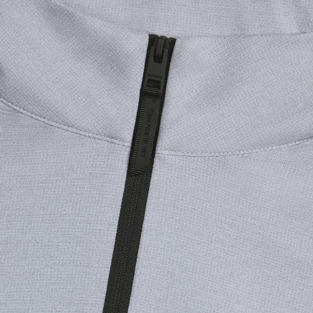 G/Fore | Brushed Back Tech Quarter Zip | Gray