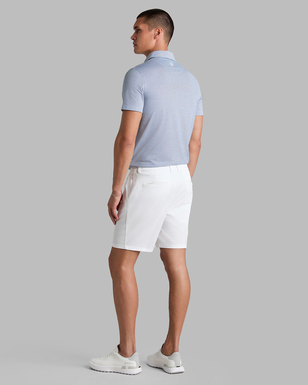 G/FORE | Mosaic All Play Stretch Knit Polo | Navy