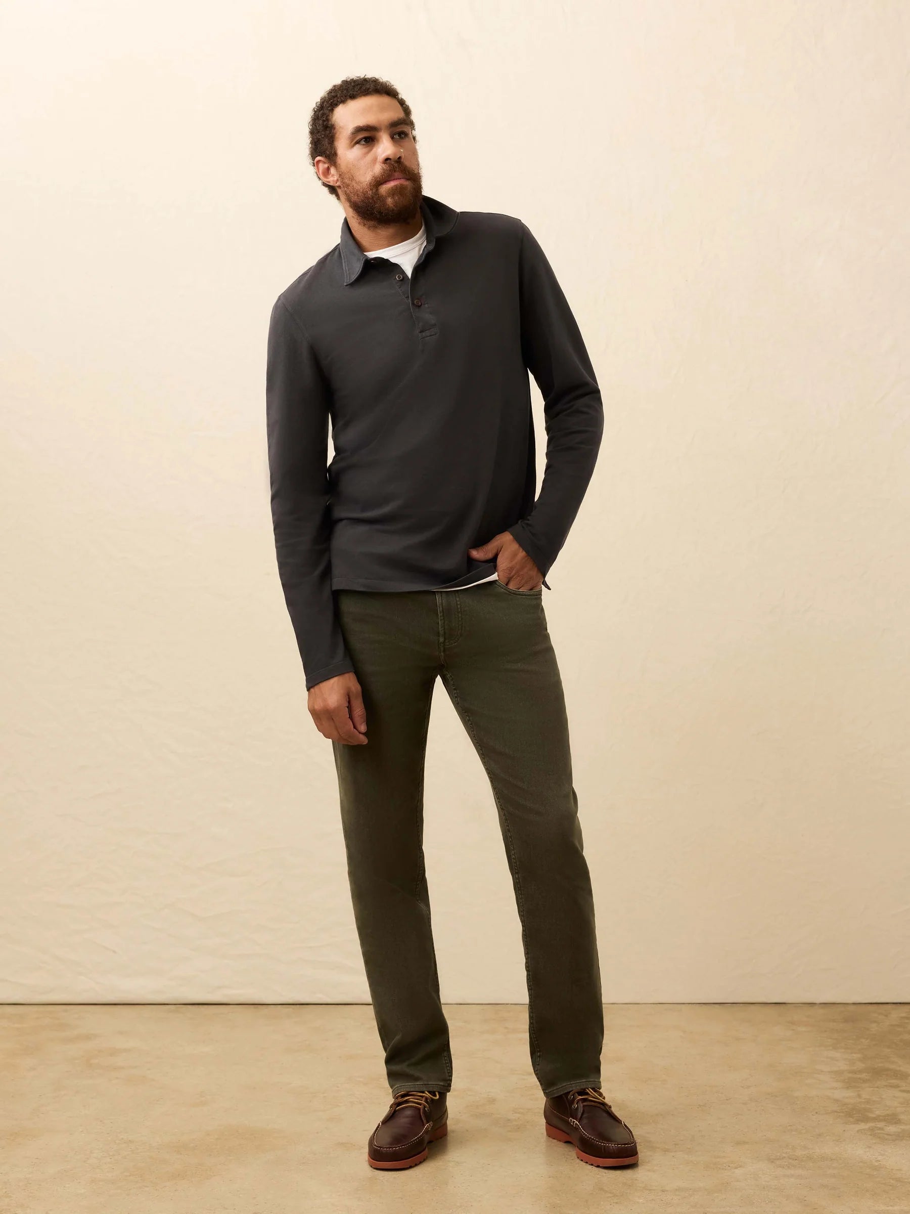 Stretch Terry 5-Pocket Pant