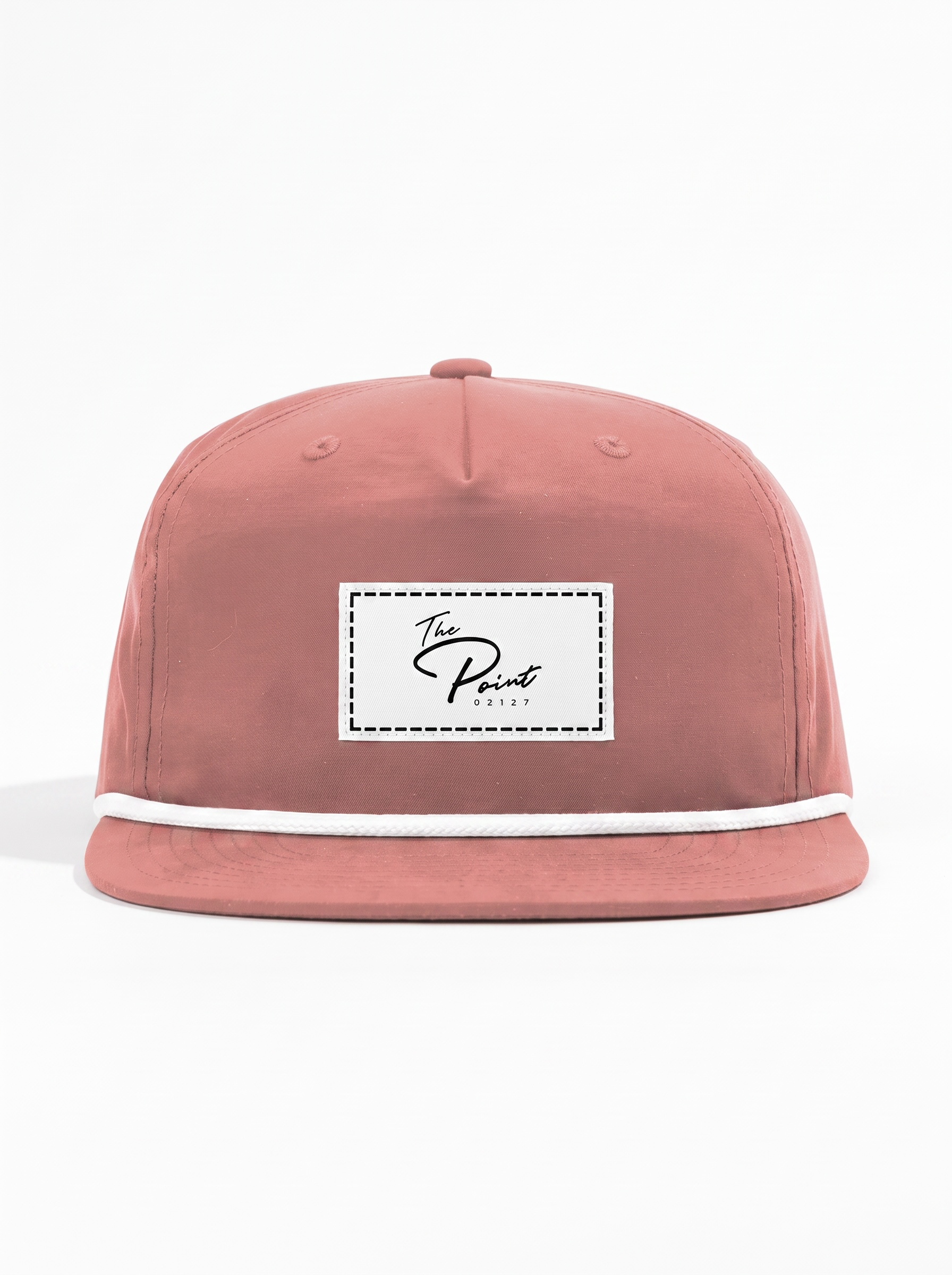 The Point | Patch Rope Snapback Hat | Dusty Red Pink