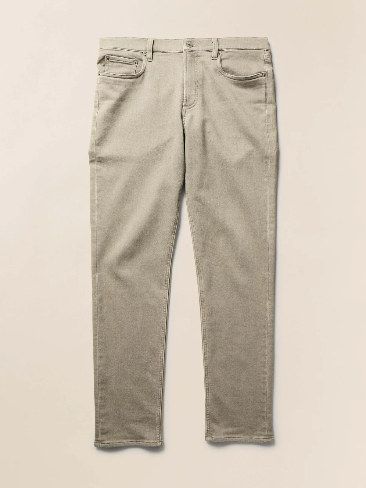 Faherty | Stretch Terry 5-Pocket Pant | Sage Green | Slim Fit