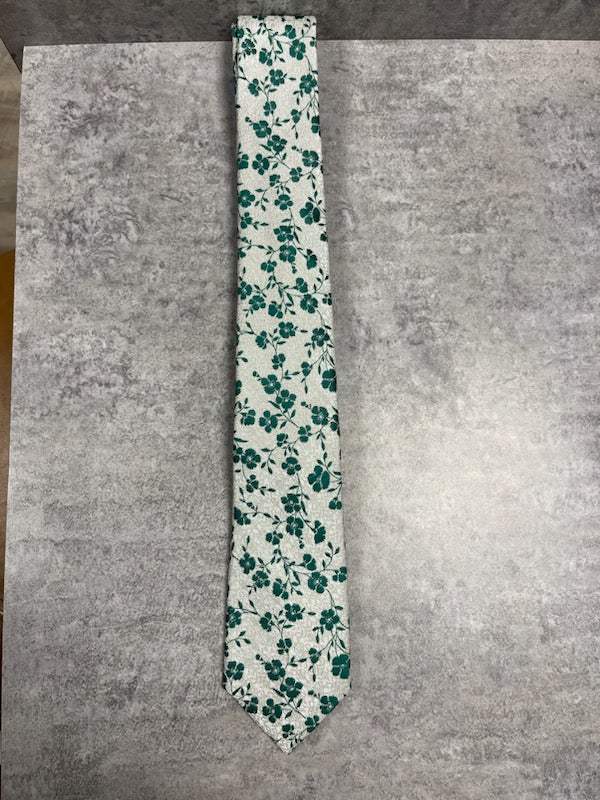 DIBI Tie Green Flower