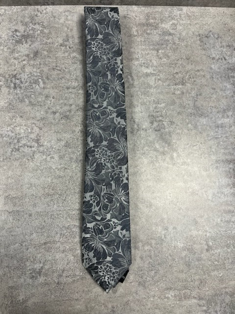 DIBI Tie Grey Flower