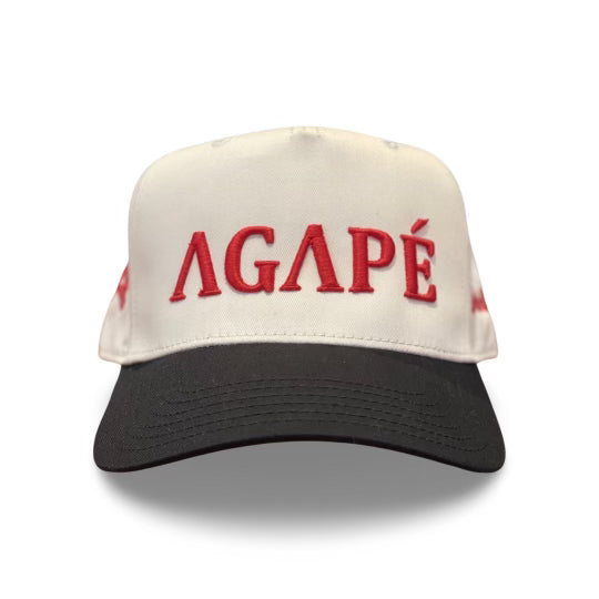 AGAPE Black / Red Snapback