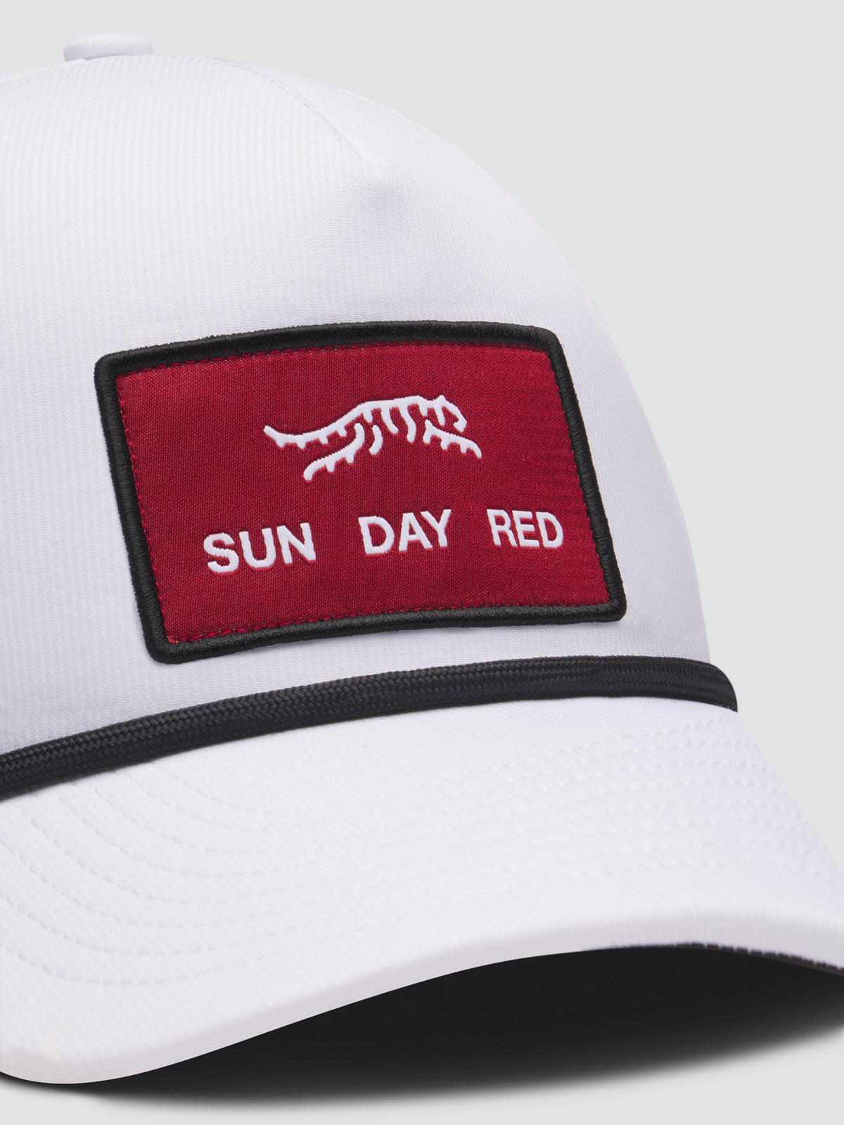 Sun Day Red | Pioneer Performance Rope 5 Panel Snapback Hat | White/Red