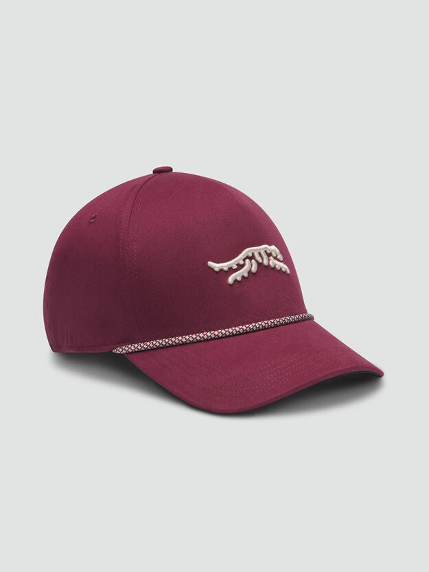 SUN DAY RED | Icon Perf Rope Hat Navy | Burgundy Red