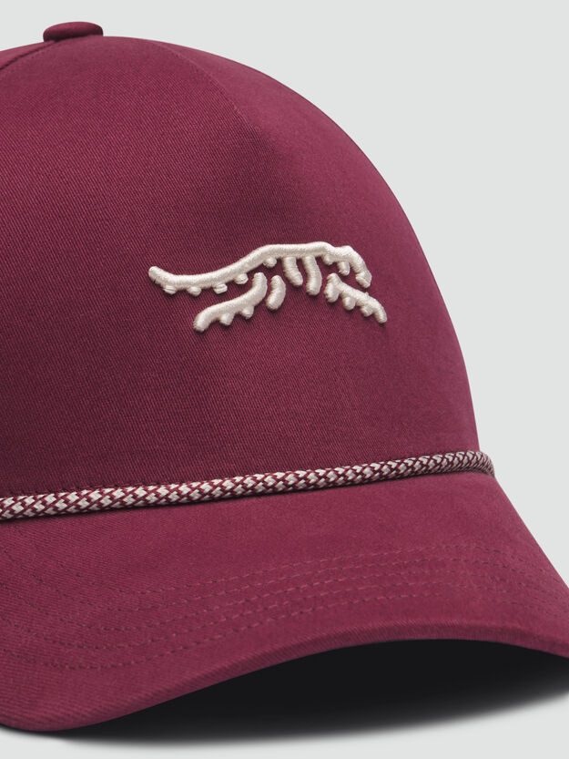 SUN DAY RED | Icon Perf Rope Hat Navy | Burgundy Red