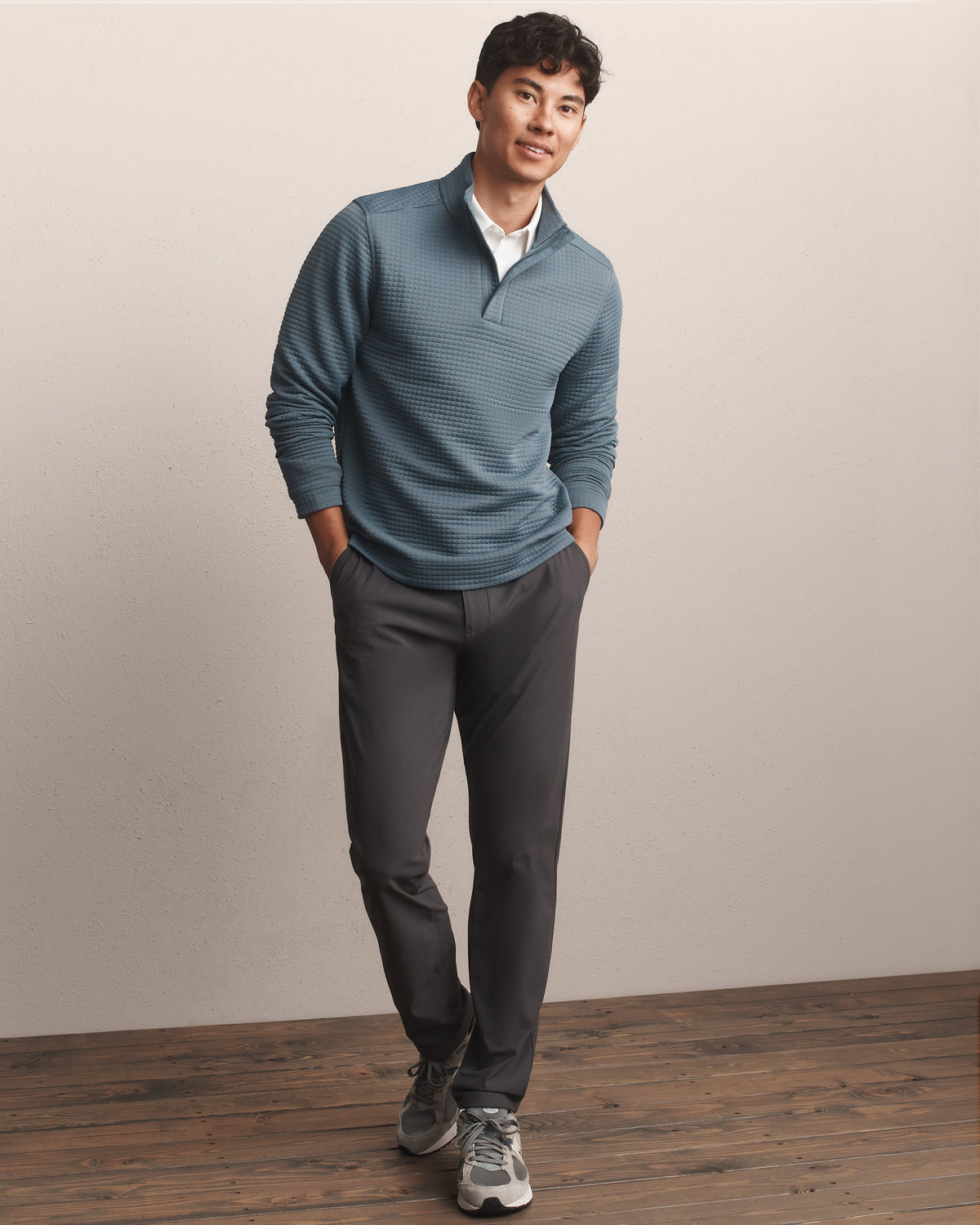 Rhone | Landmark 1/4 Zip | Shadow Blue