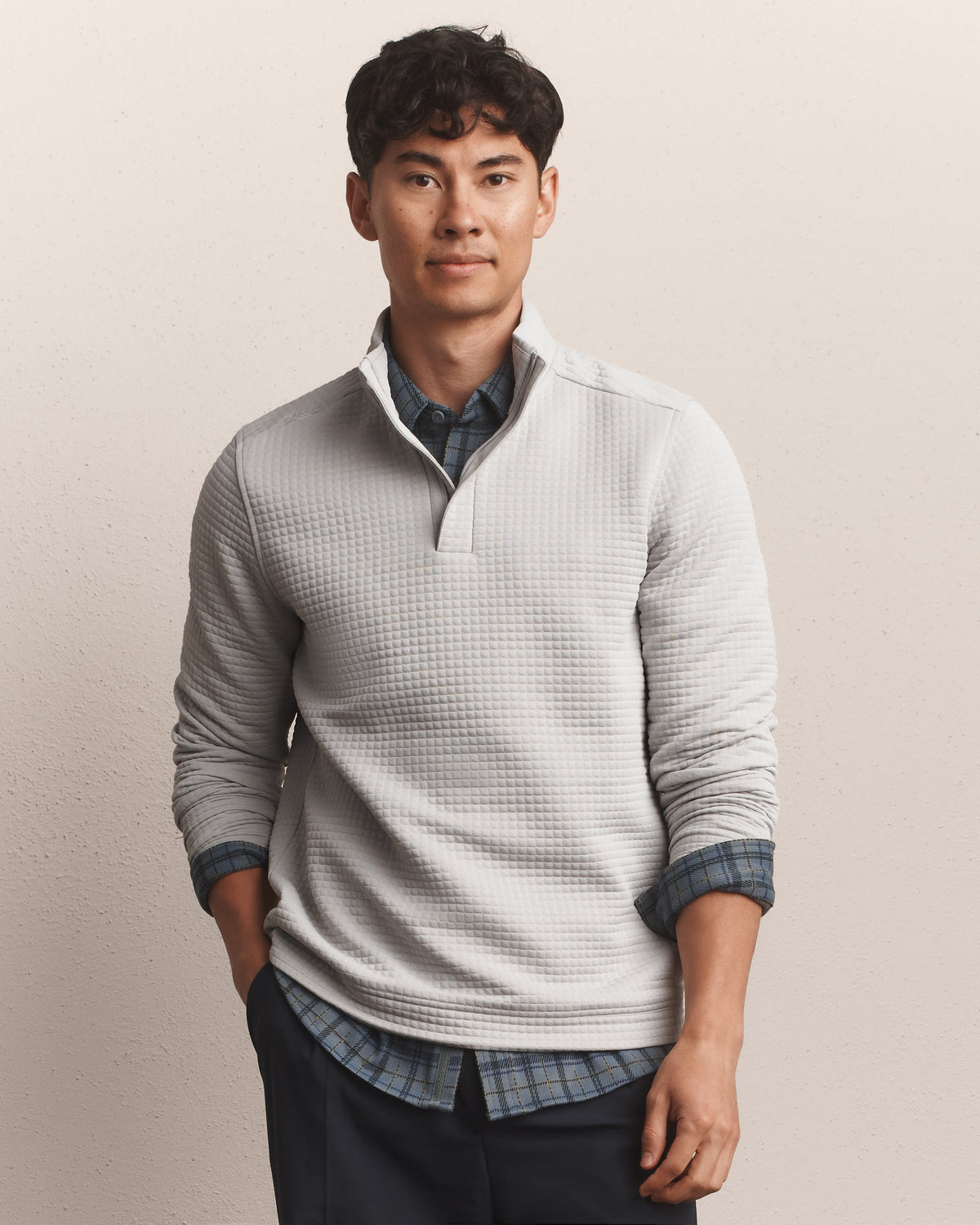 Rhone | Landmark 1/4 Zip | Sleet Gray