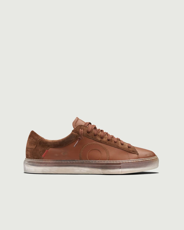 Oliver Cabell Low 1 Sneaker in Lion Ghost Brown