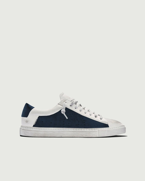 Oliver Cabell Low 1 Sneaker in Yin Yang Sea Salt Navy