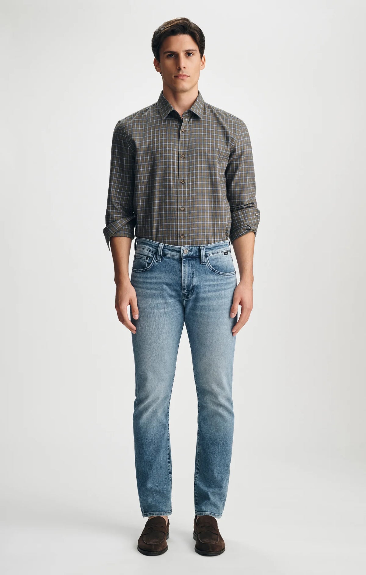 Mavi Jeans | Marcus Slim Straight Leg Jeans | Light Feather Blue