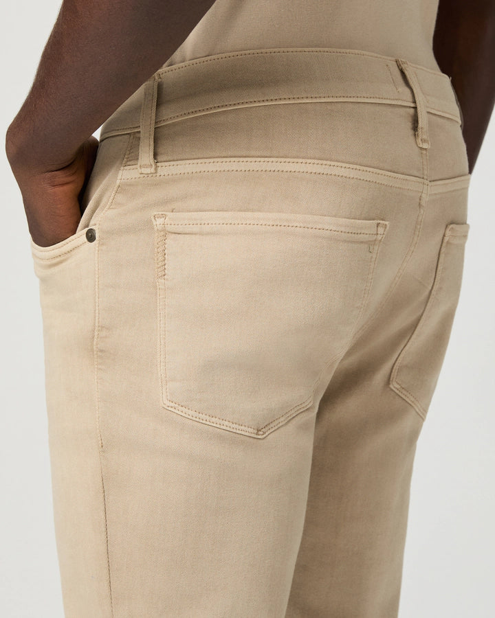 PAIGE | Transcend Federal Rosewood | Slim Straight Jean | Beige