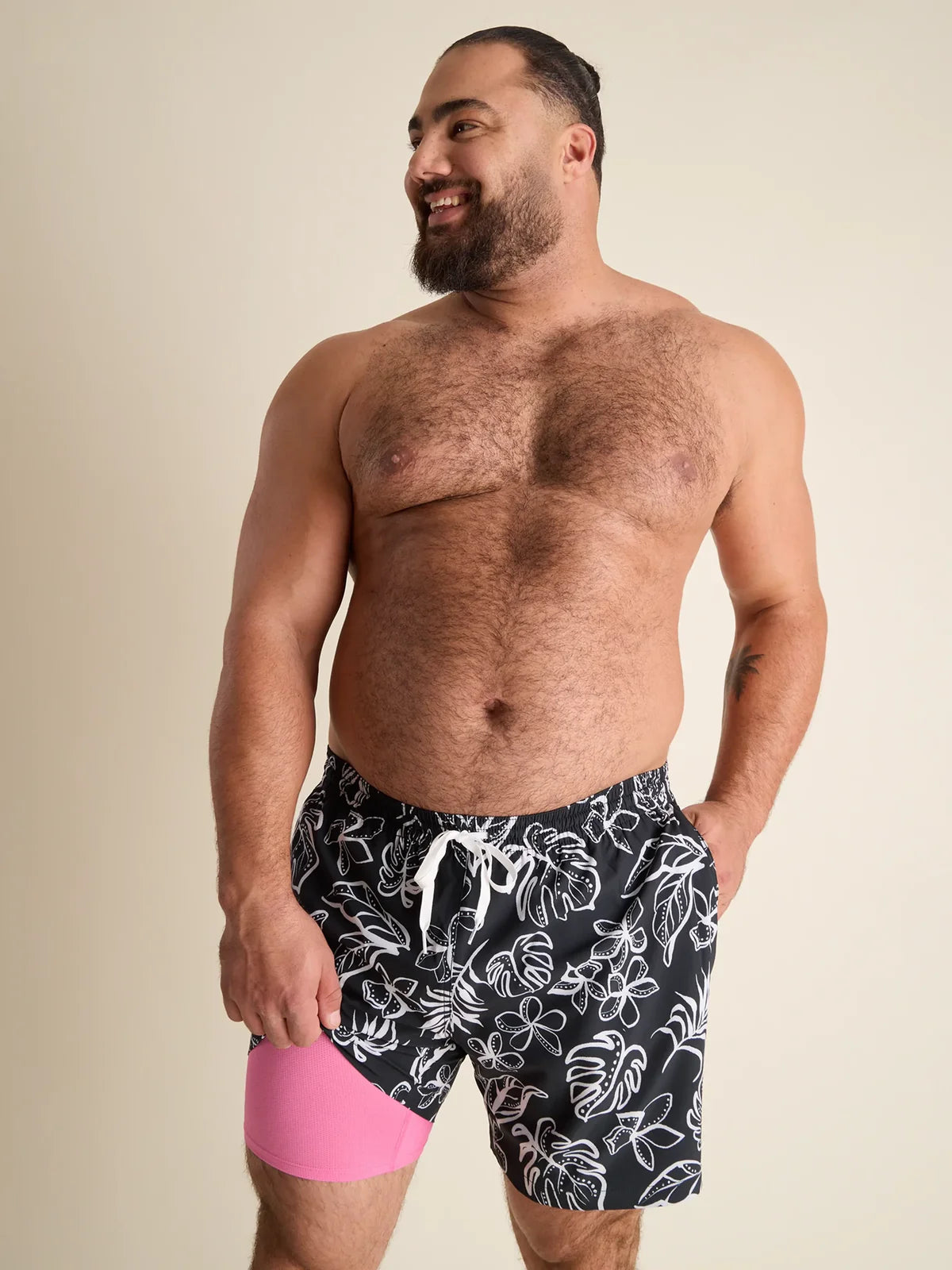 Chubbies | The Briefly in Paradise Bathing Suit 5.5" | Black