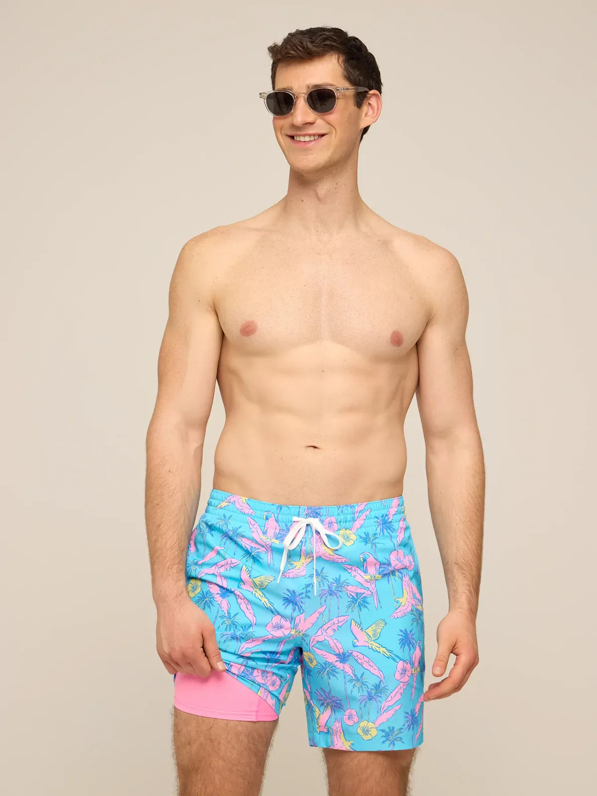 Chubbies | The Flock Parties Bathing Suit 5" | Blue