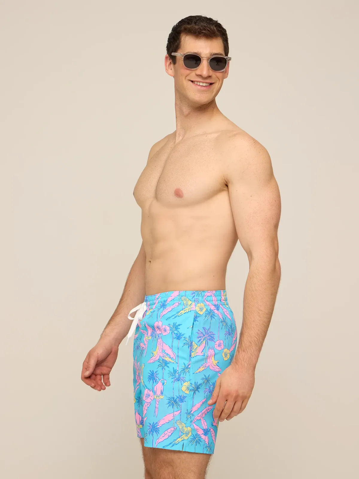 Chubbies | The Flock Parties Bathing Suit 7" | Blue
