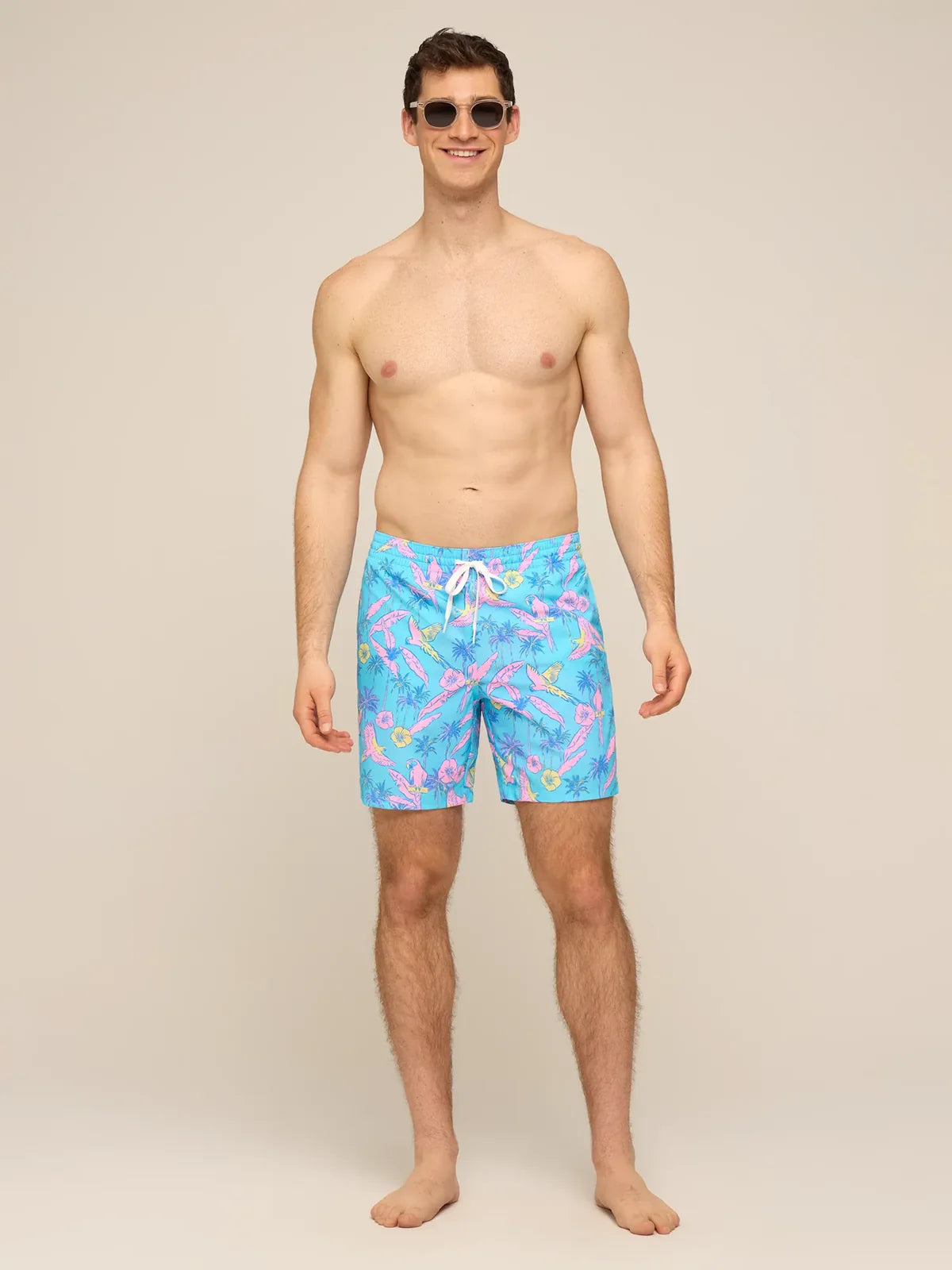 Chubbies | The Flock Parties Bathing Suit 7" | Blue