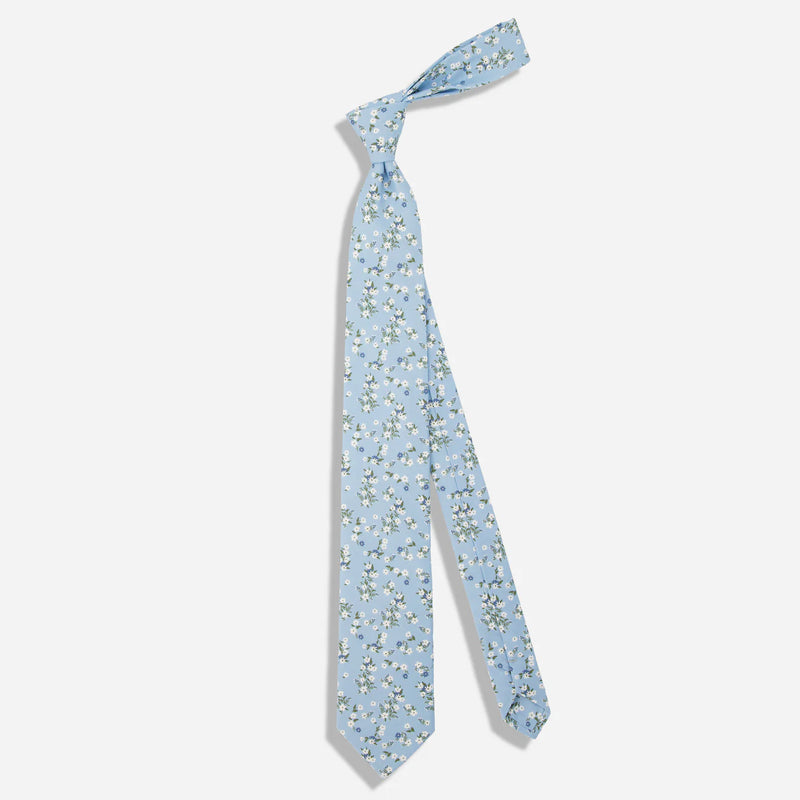 Floral Toss Baby Blue Tie