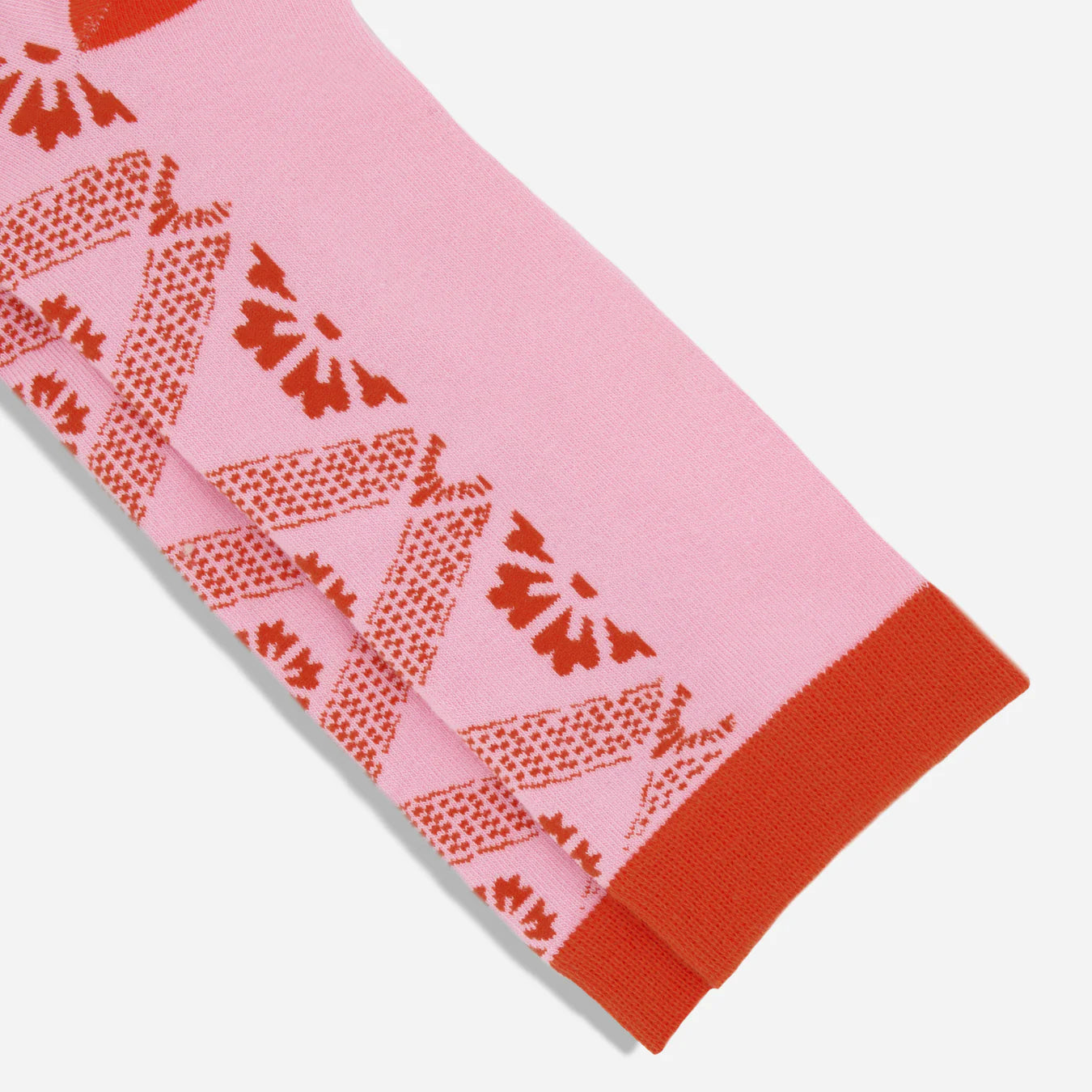 Tie Bar | Sundari Geo Floral Dress Socks | Pink