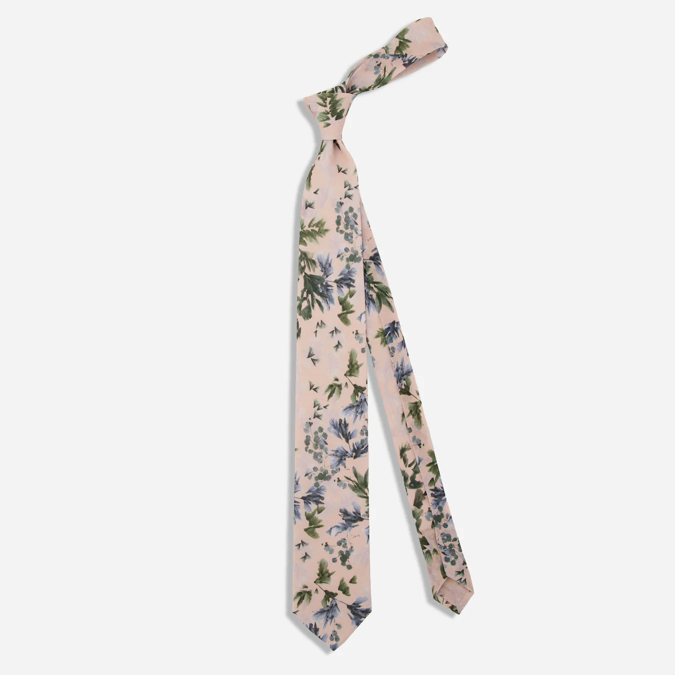 Kelly Ventura X Tie Bar Blossum Brushstroke Floral Blush Pink Tie