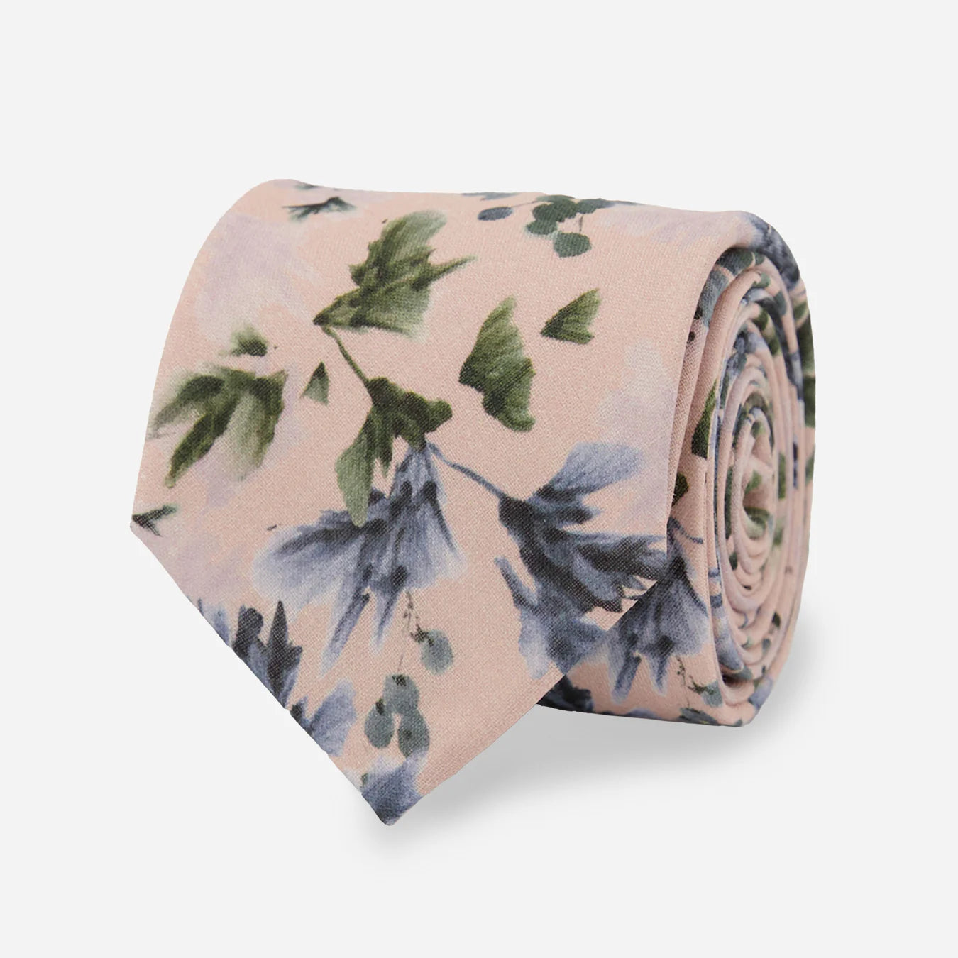 Kelly Ventura X Tie Bar Blossum Brushstroke Floral Blush Pink Tie