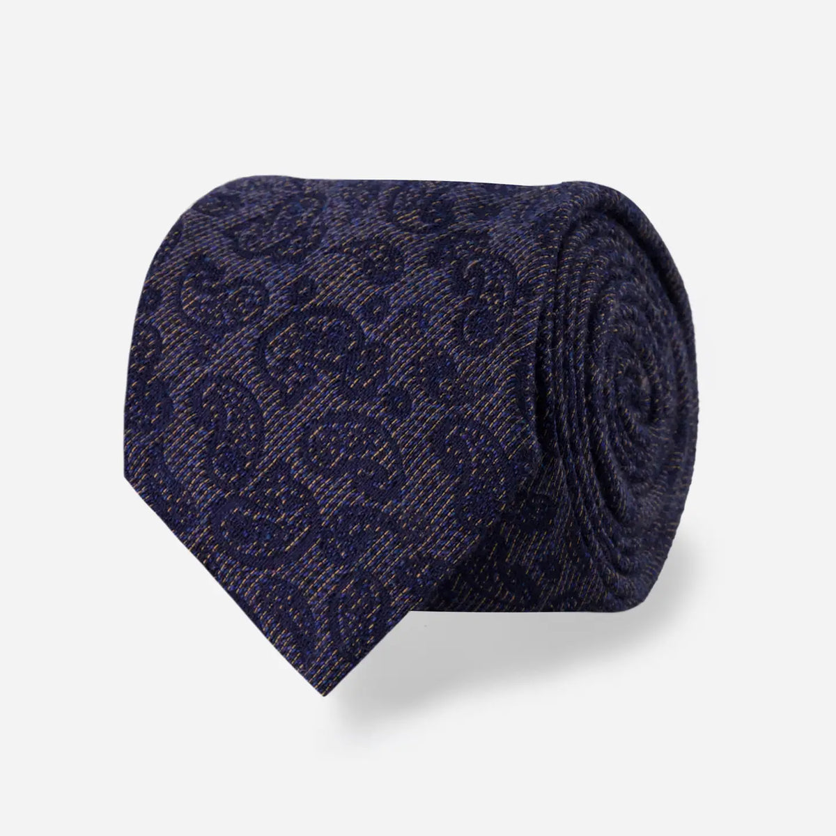 Tie Bar | Salerno Paisley Navy Tie | Navy
