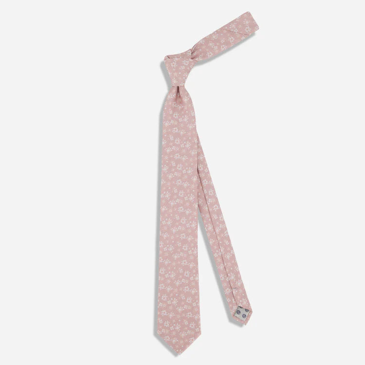 Tie Bar | Marguerite Floral Blush Tie | Pink