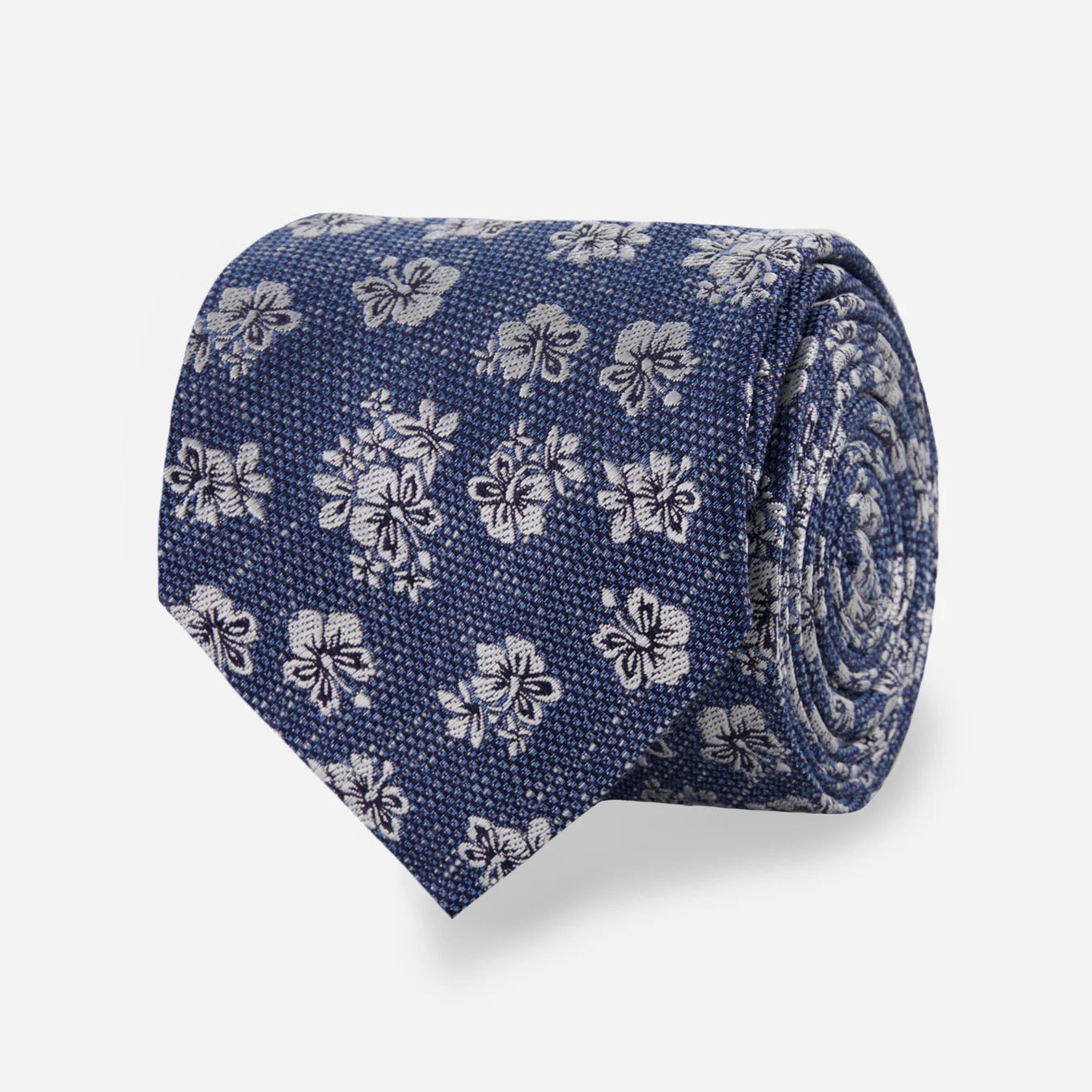 Tie Bar | Sardegna Floral Tie | Navy