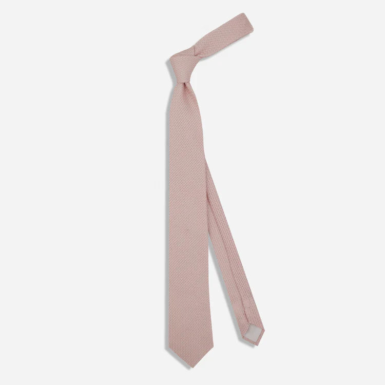 Tie Bar | Solid Grenadine Mauve Tie | Pink