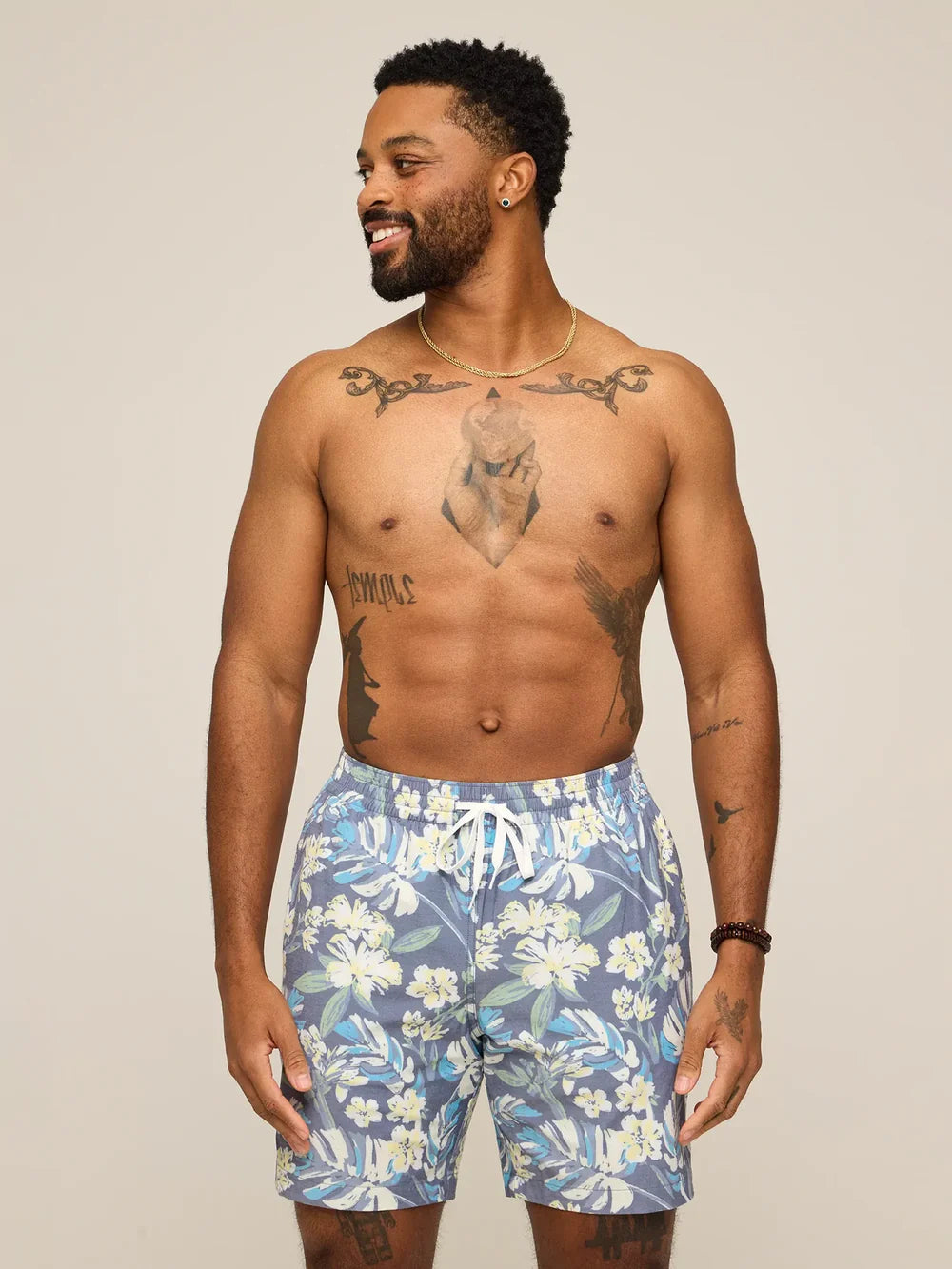 Chubbies | The Starry Night Stems Bathing Suit 7" | Blue