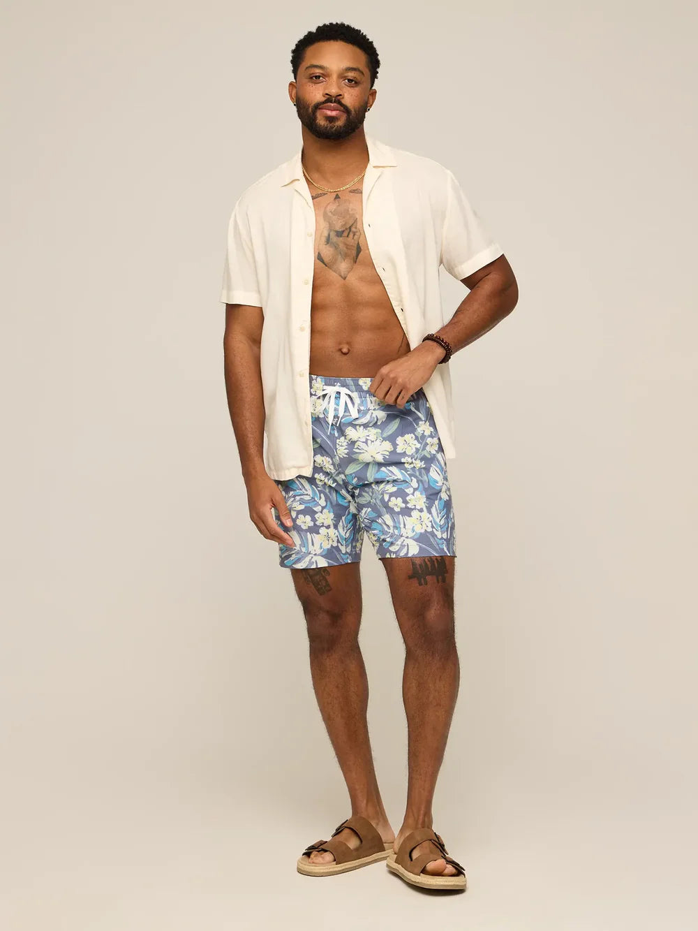 Chubbies | The Starry Night Stems Bathing Suit 7" | Blue
