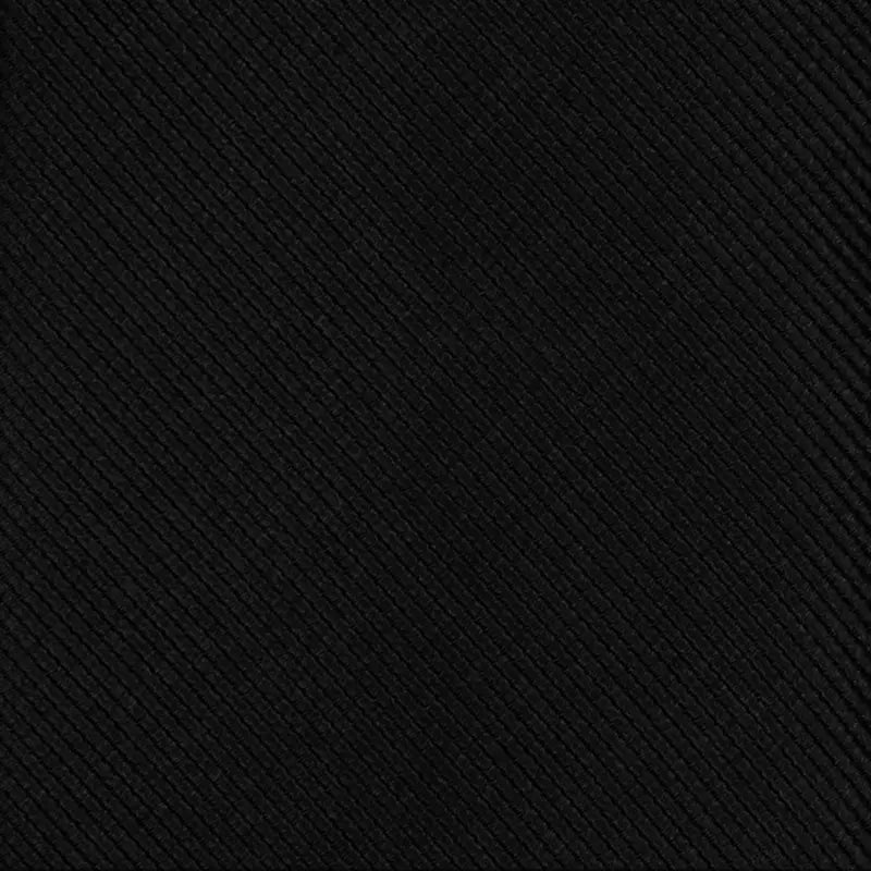 Tie Bar | Grosgrain Solid Black Tie | Black